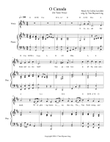 O Canada for Tenor Voice with Piano