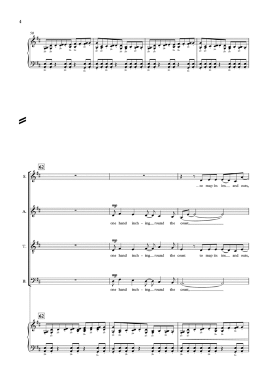 No one can hear themselves staying - Vocal Score Choir scores gallery preview page 4