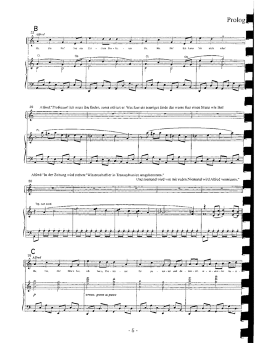 Der Tanz Der Vampire - Finale Zweiter Akt Piano, Vocal, Guitar scores gallery preview page 5