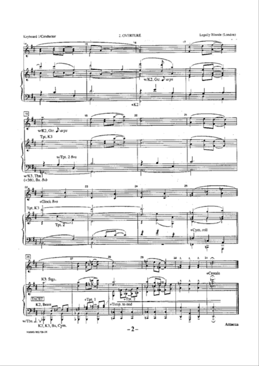 Legally Blonde Full Orchestra scores gallery preview page 4