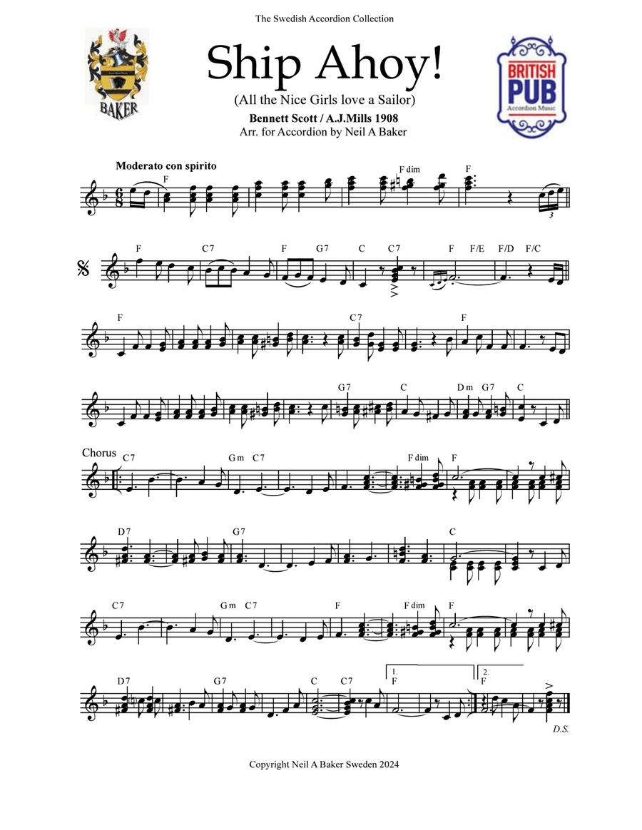 British Pub Accordion Music Book 1 Accordion scores gallery preview page 4