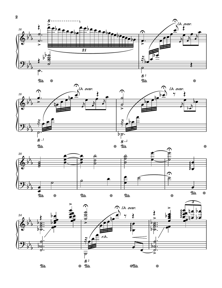 Tenderly Piano Solo scores gallery preview page 2