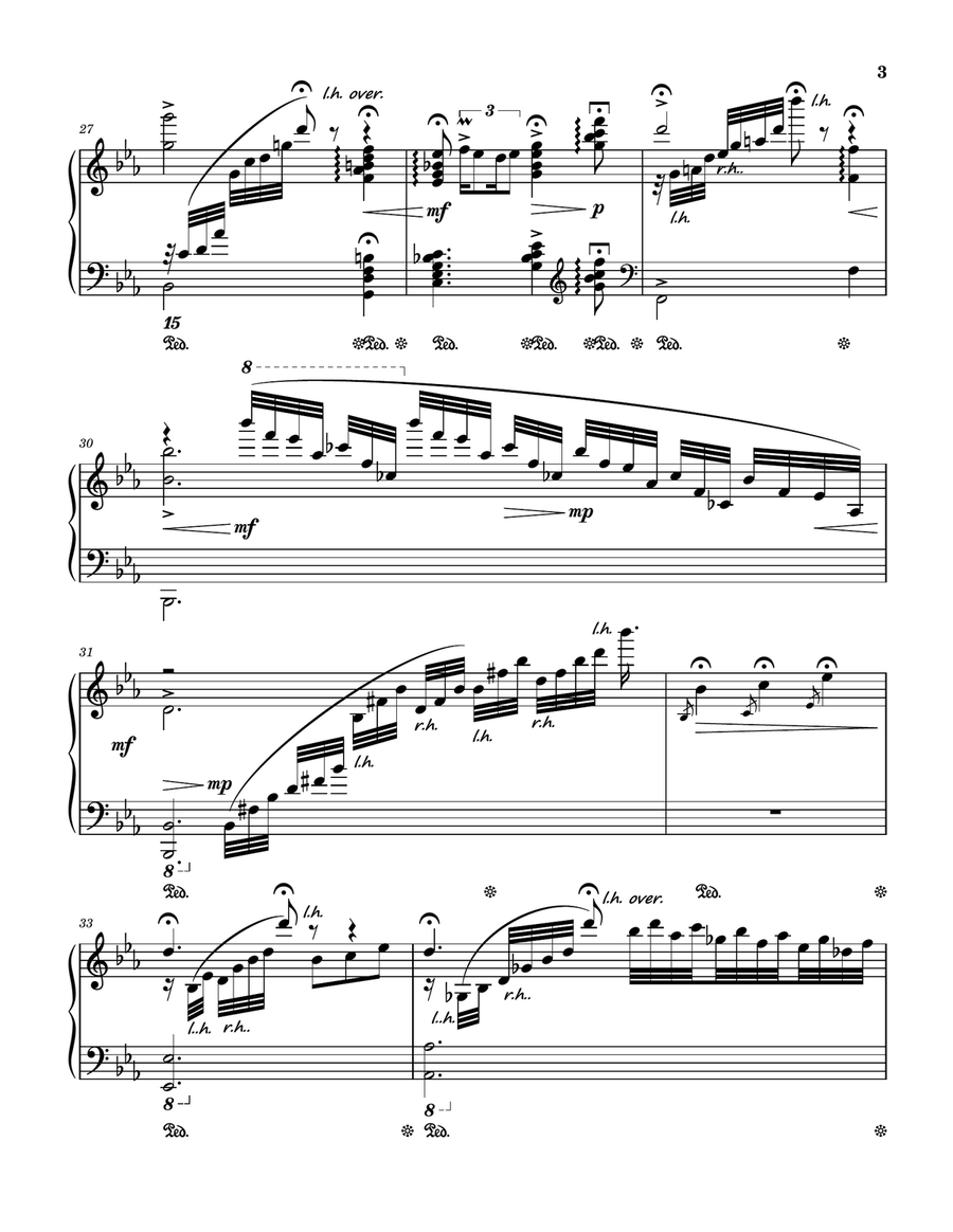 Tenderly Piano Solo scores gallery preview page 3