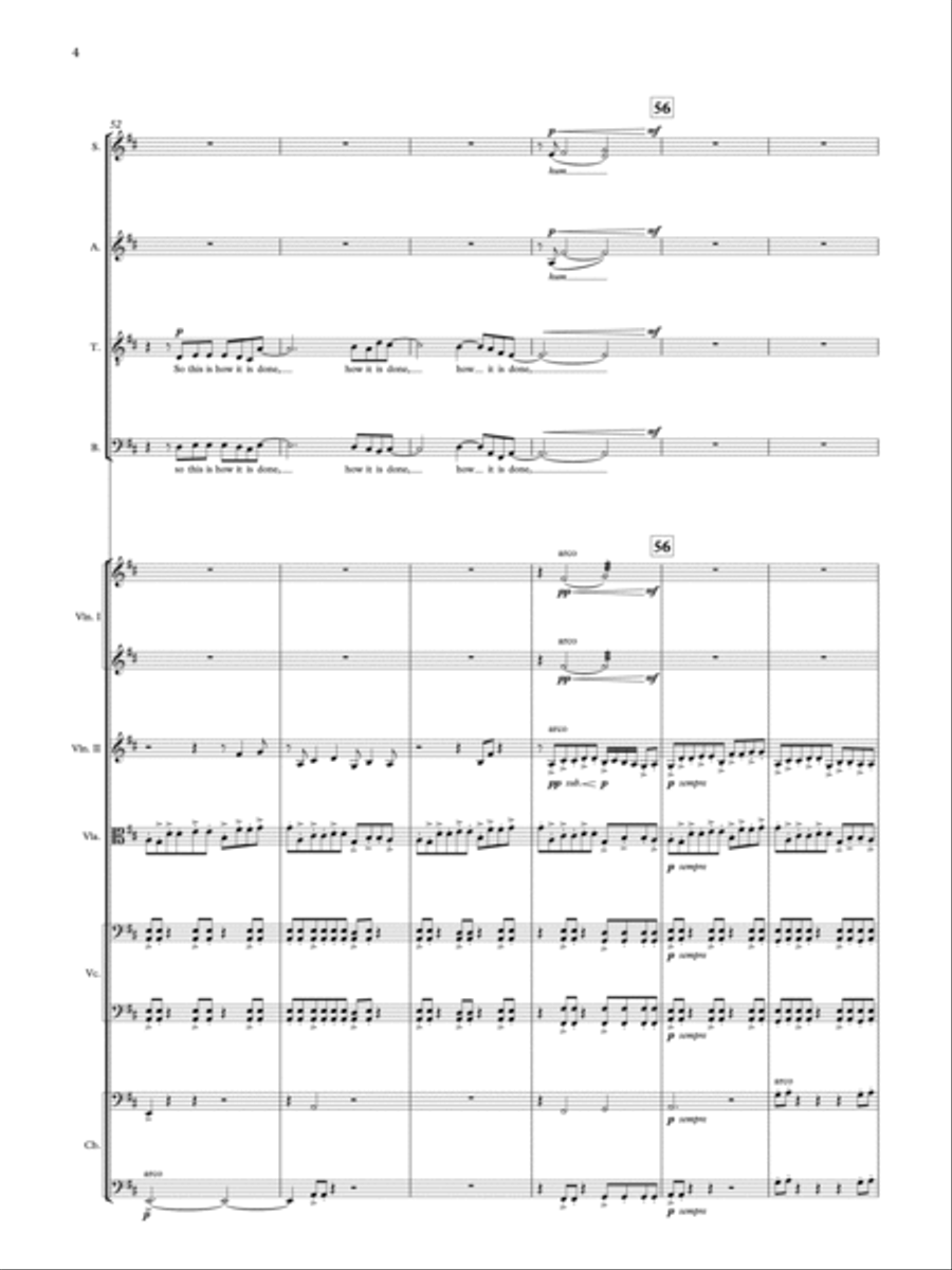 No one can hear themselves staying - Study Score Choir scores gallery preview page 4