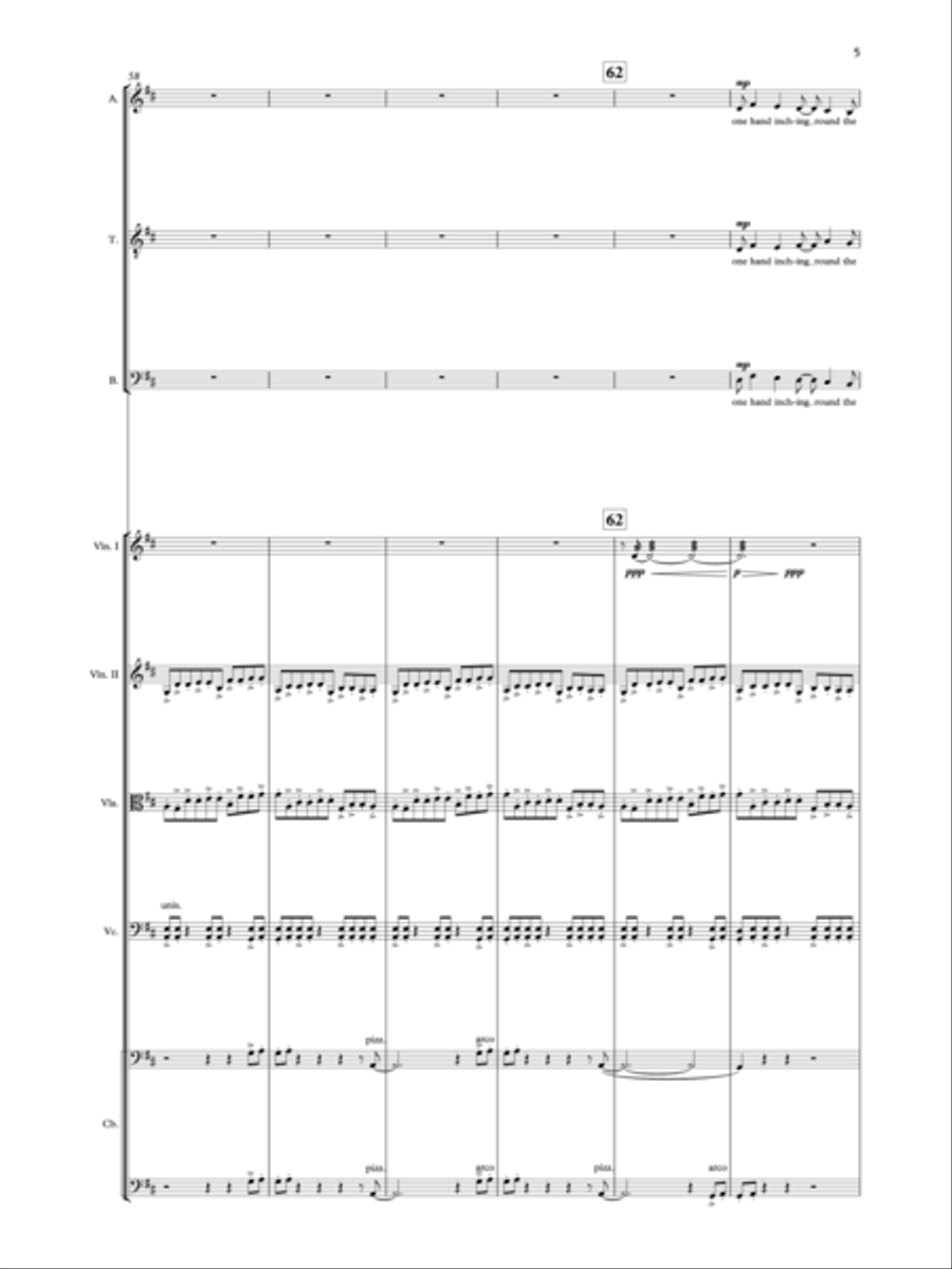 No one can hear themselves staying - Study Score Choir scores gallery preview page 5