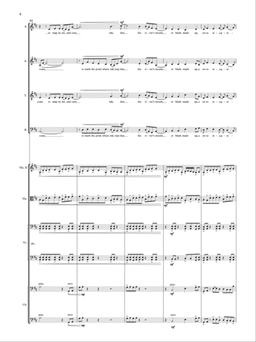 No one can hear themselves staying - Study Score Choir scores gallery preview page 6