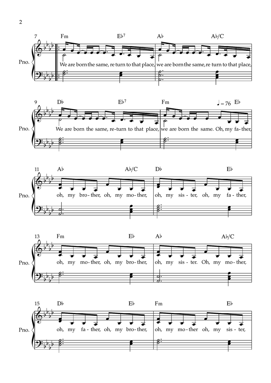 Worship Worship Piano, Vocal scores gallery preview page 2