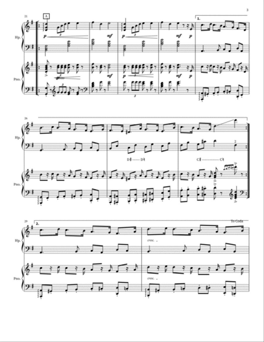 March from The Nutcracker Piano scores gallery preview page 3