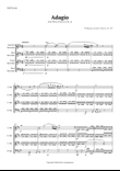 Andante from Piano Concerto No. 21 by Mozart for Recorder Quartet mini preview
