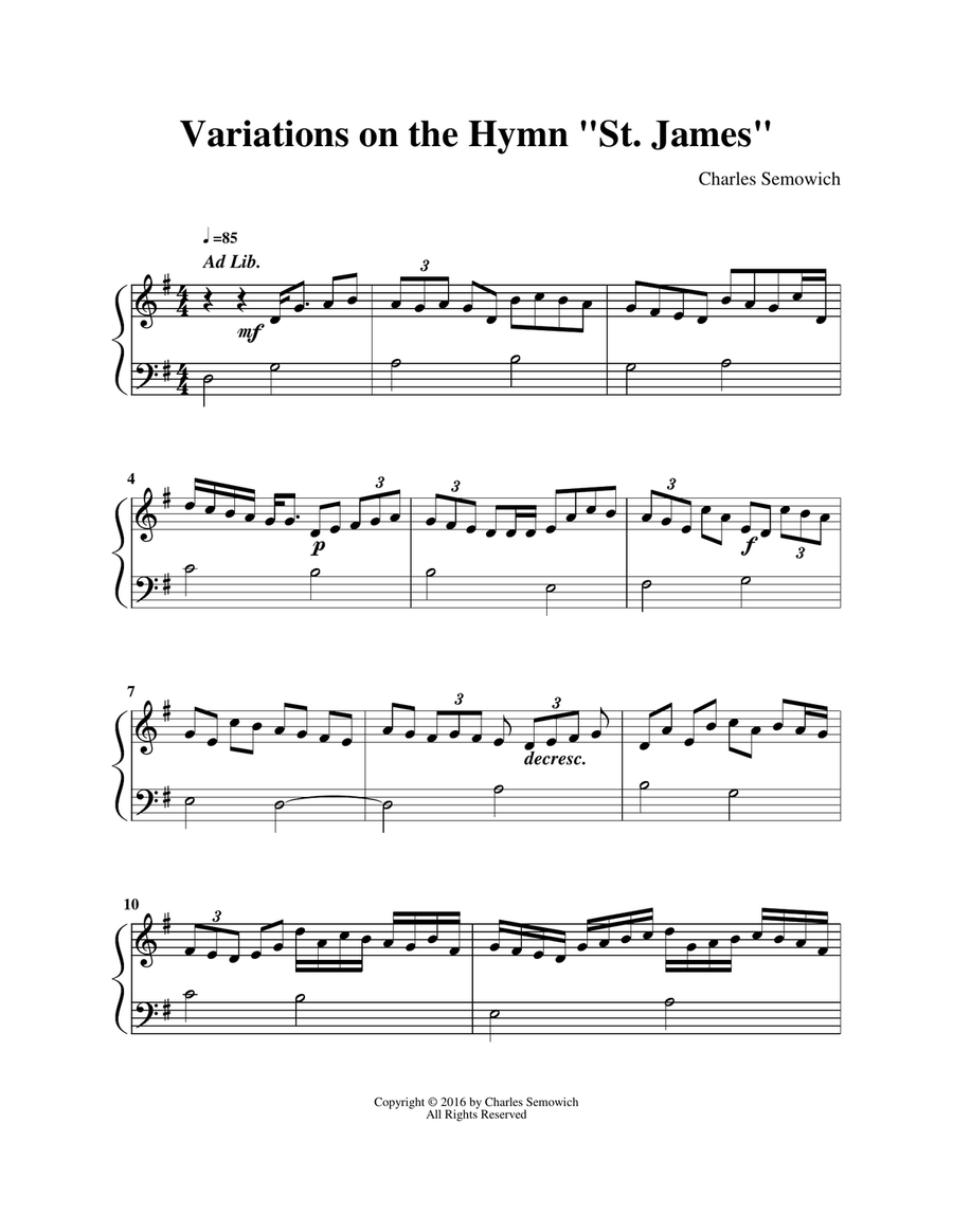 Variations on the Hymn 