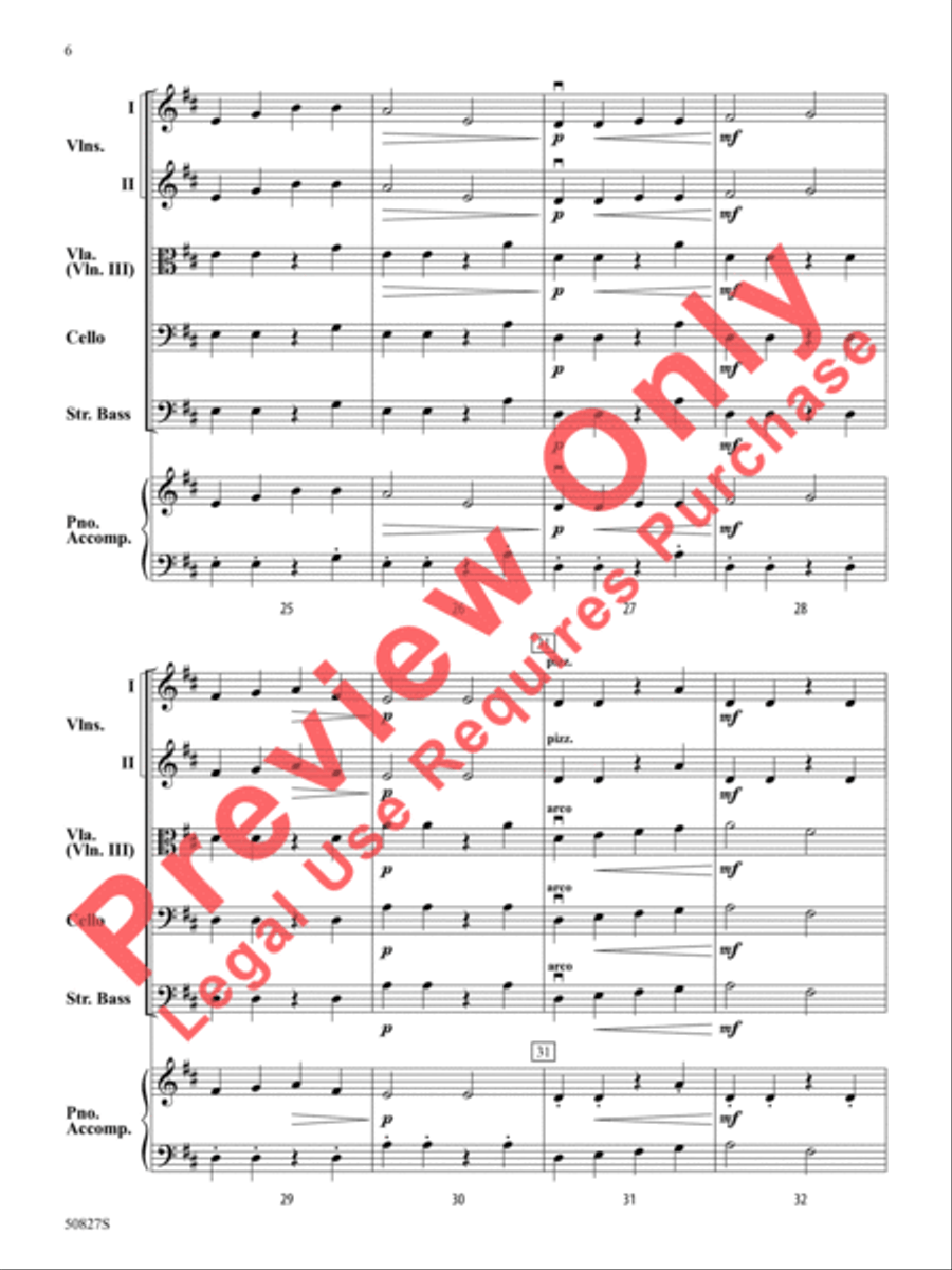 Flight of the Dynamic Drone String Orchestra scores gallery preview page 7