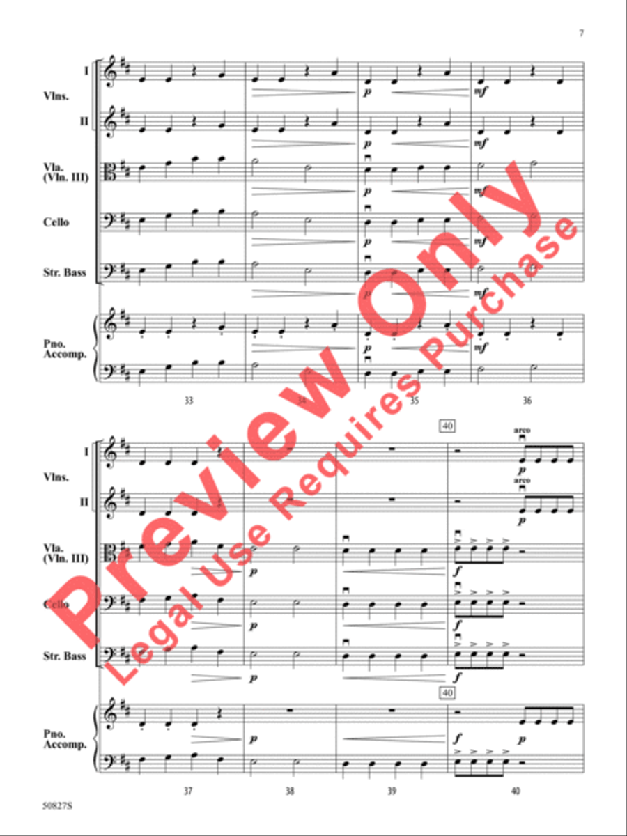 Flight of the Dynamic Drone String Orchestra scores gallery preview page 8