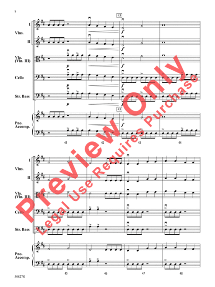 Flight of the Dynamic Drone String Orchestra scores gallery preview page 9