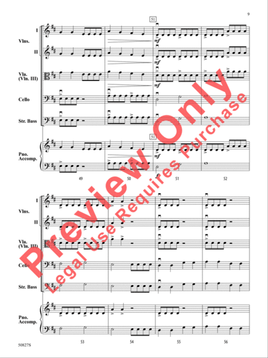 Flight of the Dynamic Drone String Orchestra scores gallery preview page 10