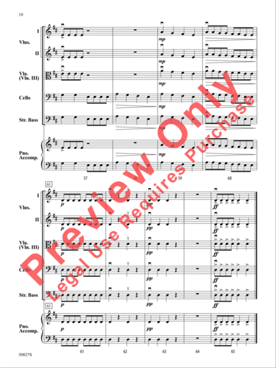 Flight of the Dynamic Drone String Orchestra scores gallery preview page 11