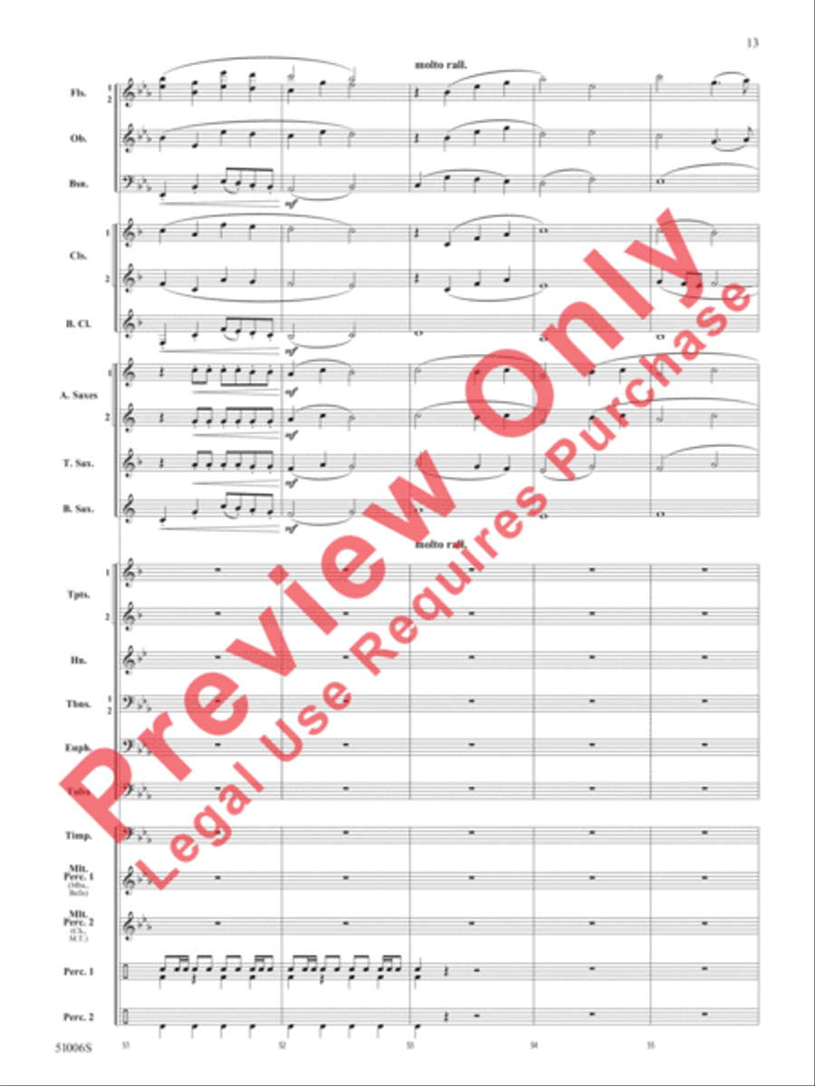 Across the Alaskan Snow Across the Alaskan Snow Concert Band scores gallery preview page 14