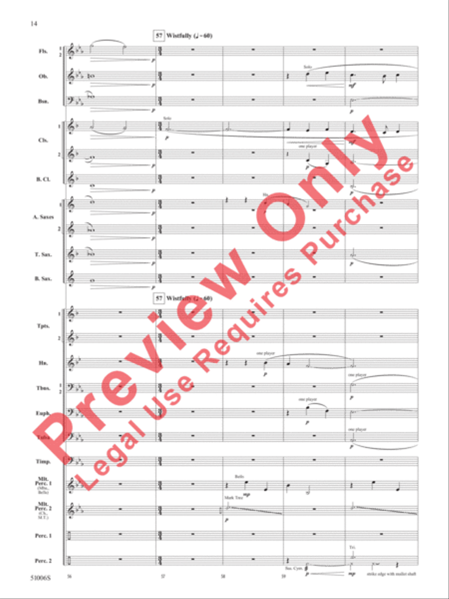 Across the Alaskan Snow Across the Alaskan Snow Concert Band scores gallery preview page 15