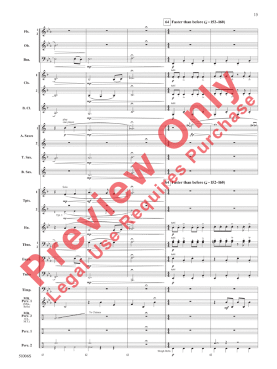 Across the Alaskan Snow Across the Alaskan Snow Concert Band scores gallery preview page 16