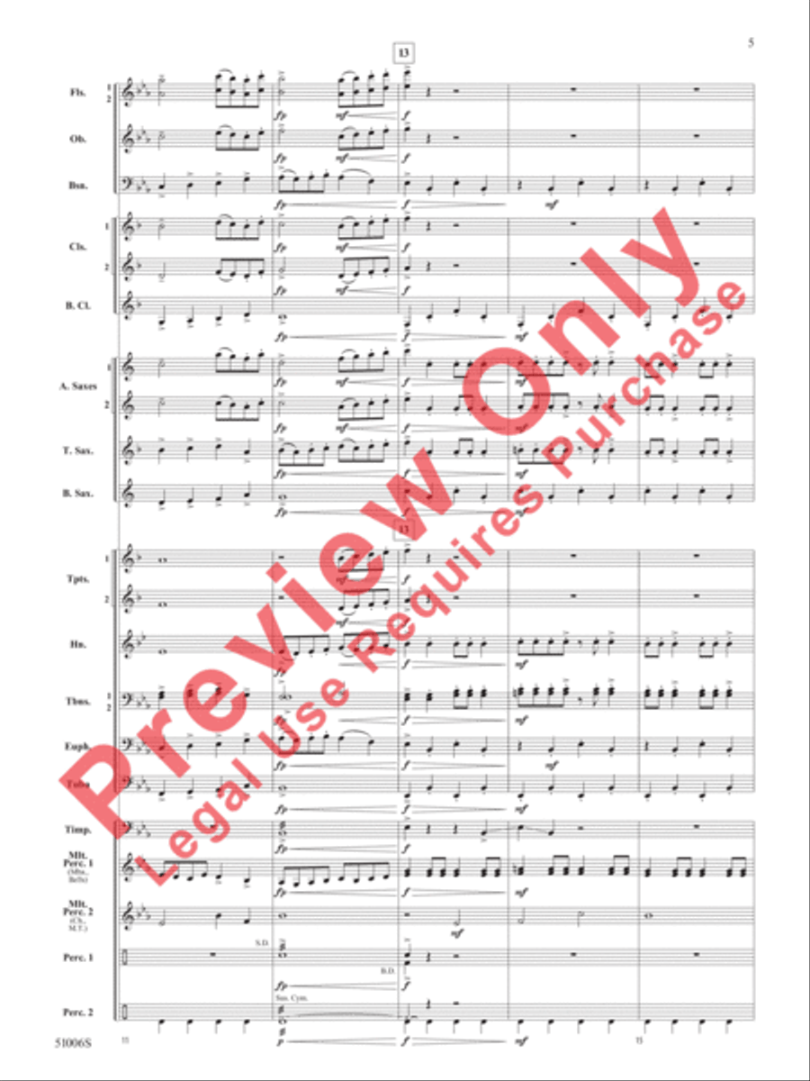 Across the Alaskan Snow Across the Alaskan Snow Concert Band scores gallery preview page 6