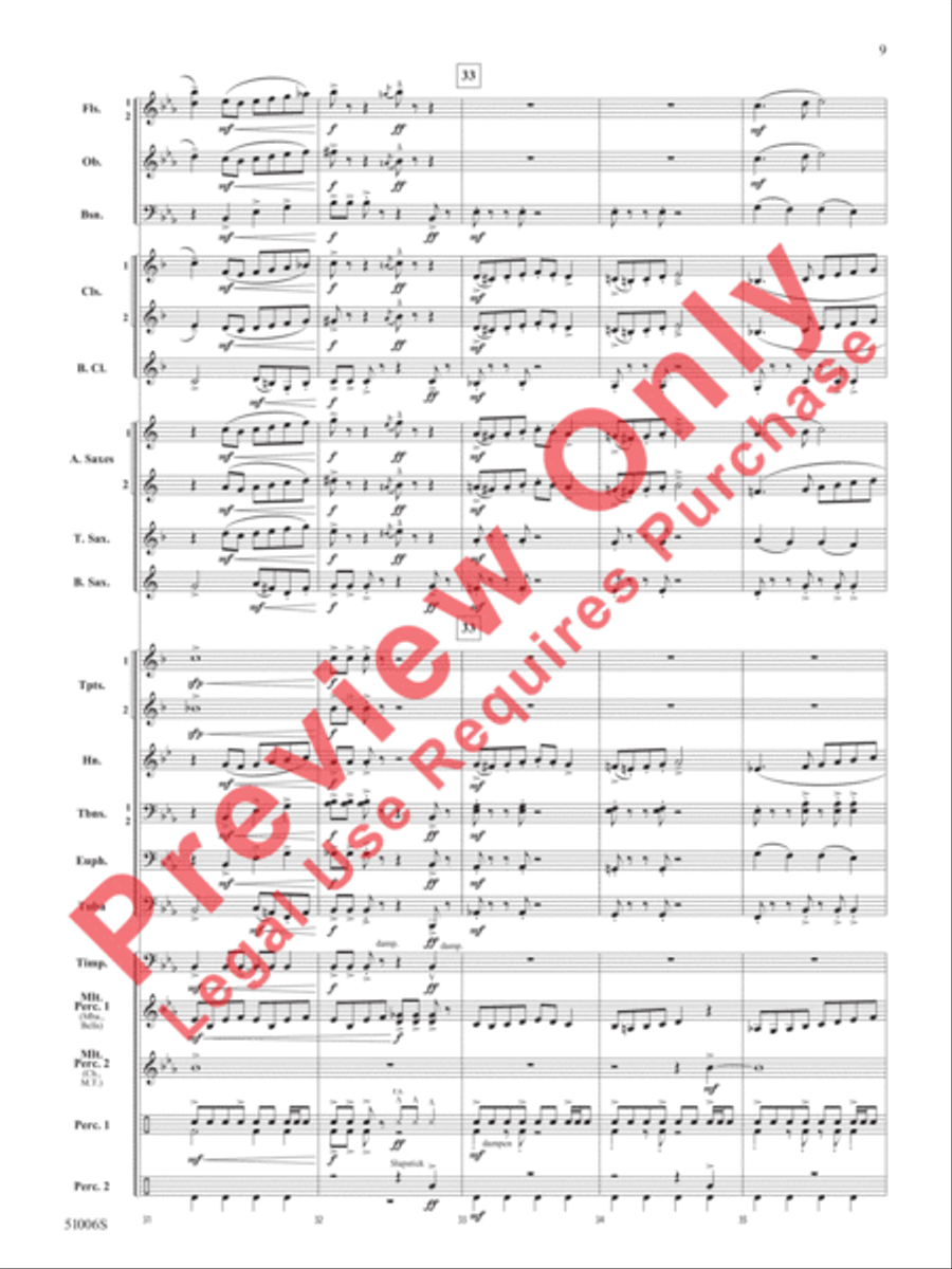 Across the Alaskan Snow Across the Alaskan Snow Concert Band scores gallery preview page 10
