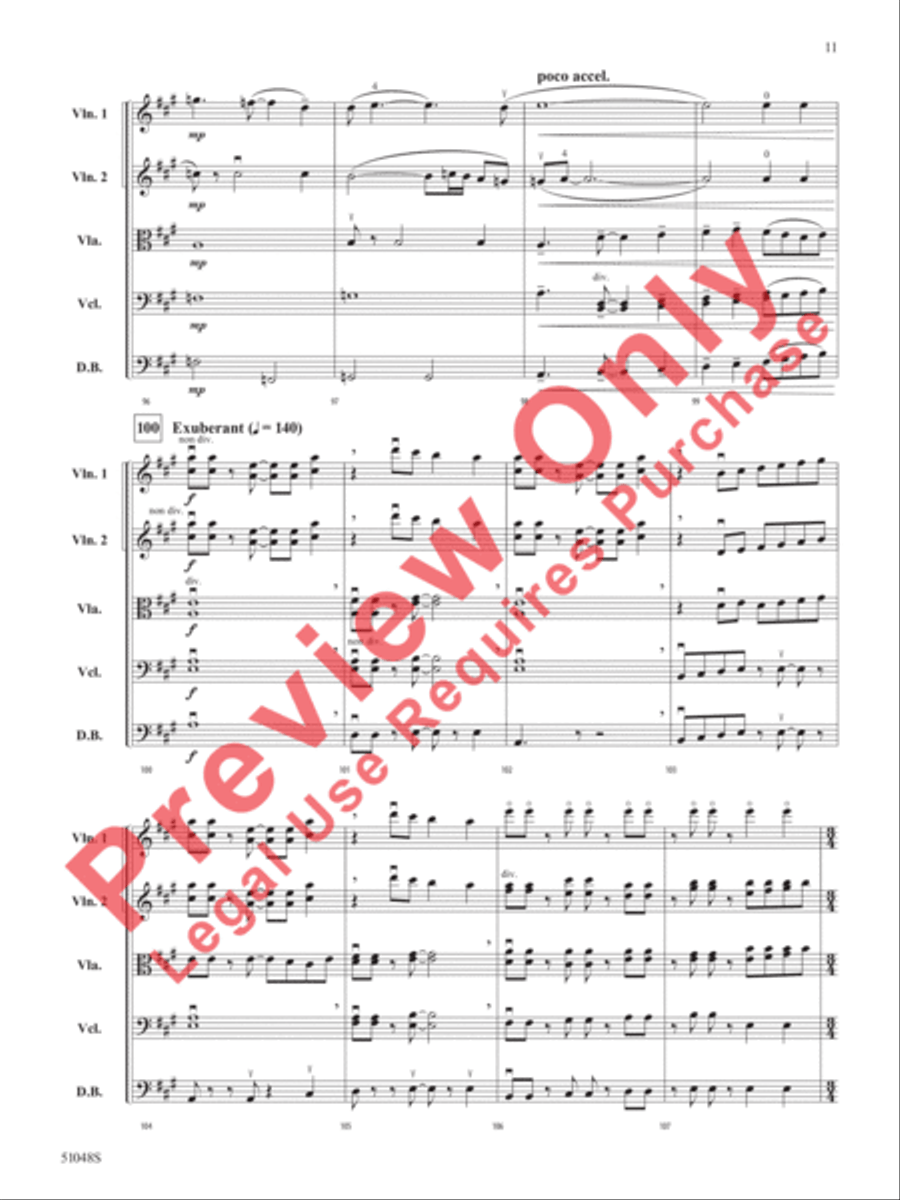 Unbridled Spirit Unbridled Spirit String Orchestra scores gallery preview page 12