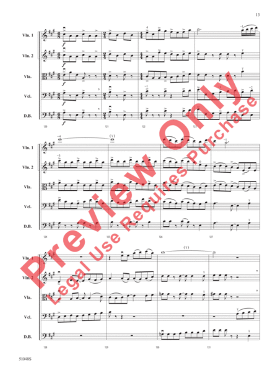Unbridled Spirit Unbridled Spirit String Orchestra scores gallery preview page 14
