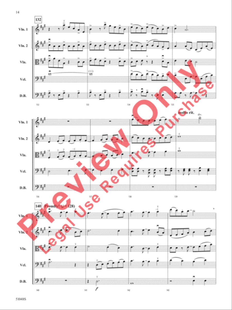 Unbridled Spirit Unbridled Spirit String Orchestra scores gallery preview page 15