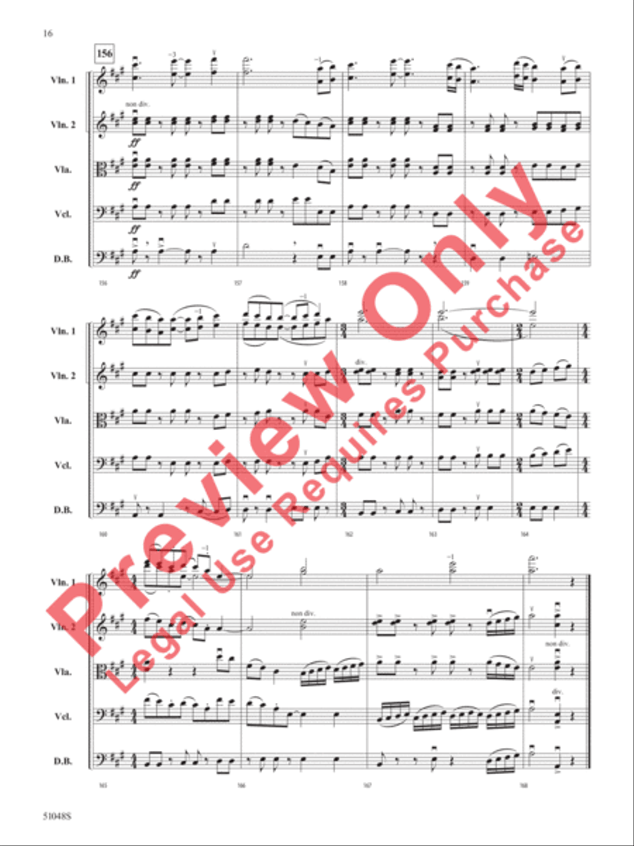 Unbridled Spirit Unbridled Spirit String Orchestra scores gallery preview page 17