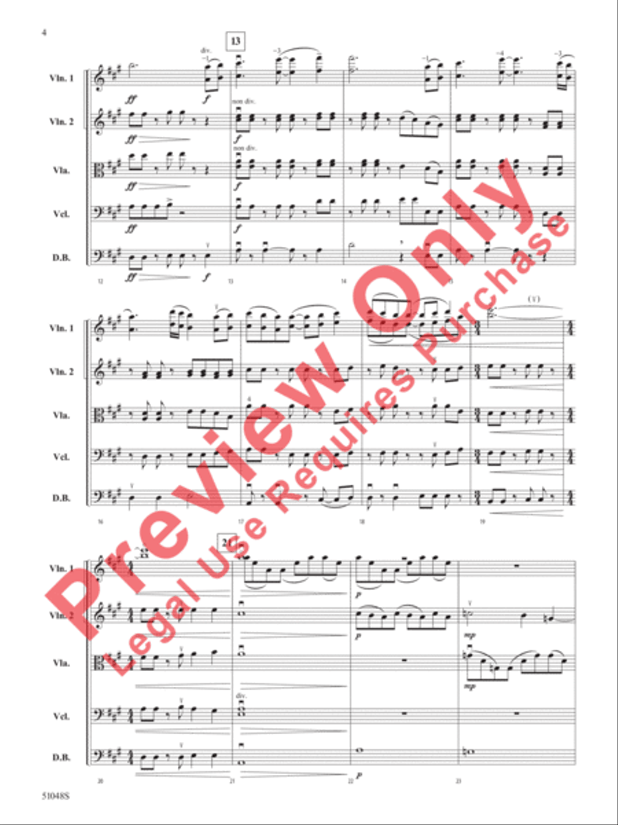 Unbridled Spirit Unbridled Spirit String Orchestra scores gallery preview page 5