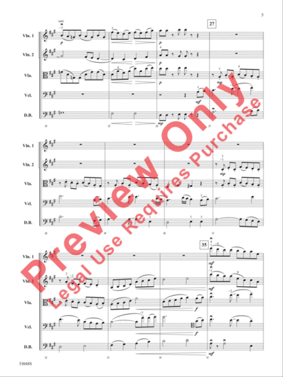 Unbridled Spirit Unbridled Spirit String Orchestra scores gallery preview page 6