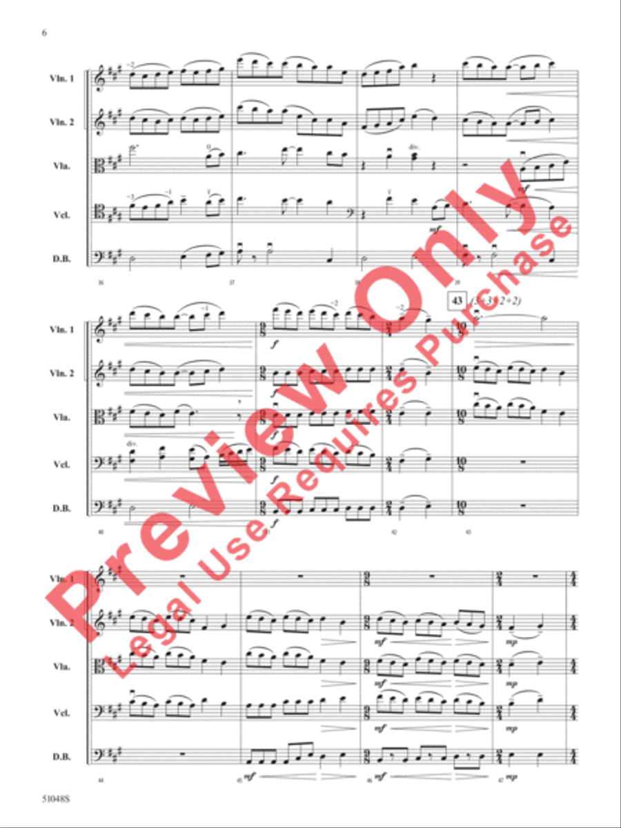 Unbridled Spirit Unbridled Spirit String Orchestra scores gallery preview page 7
