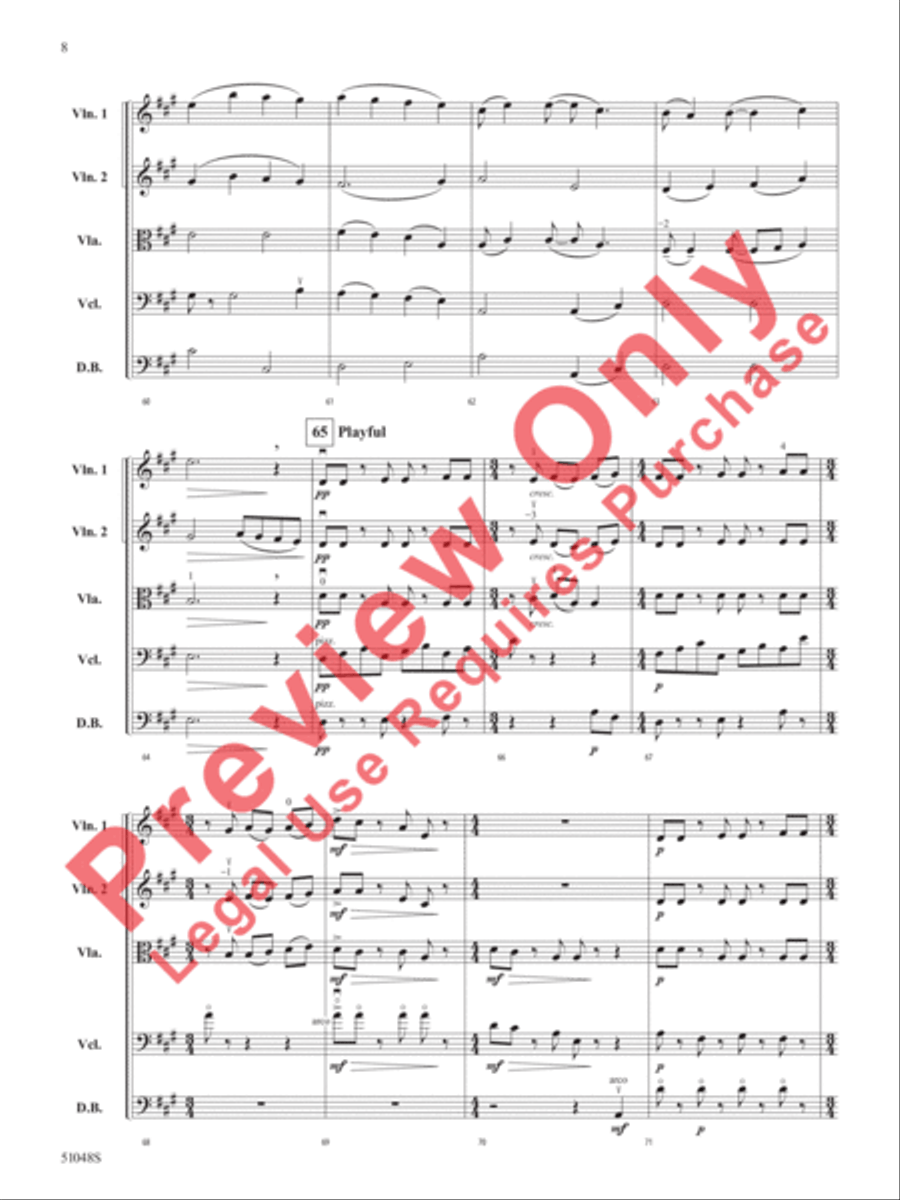 Unbridled Spirit Unbridled Spirit String Orchestra scores gallery preview page 9