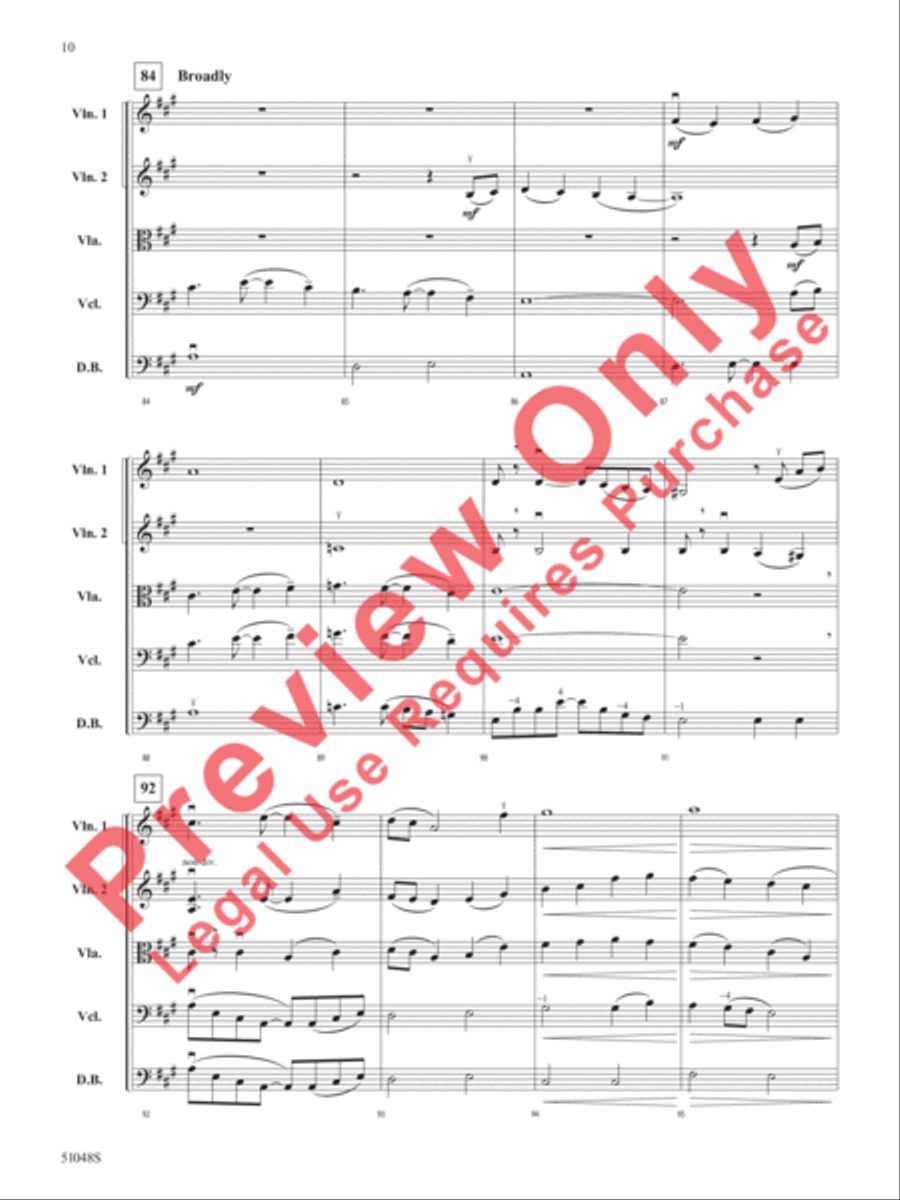 Unbridled Spirit Unbridled Spirit String Orchestra scores gallery preview page 11