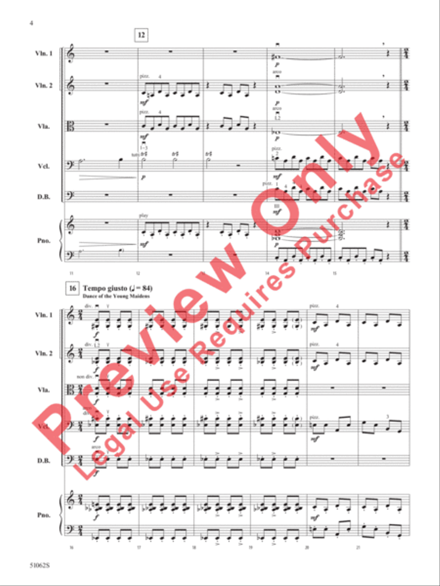 The Rite of Spring The Rite of Spring String Orchestra scores gallery preview page 5
