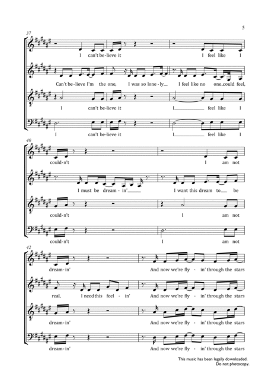 Ain't Nobody 4-Part scores gallery preview page 5