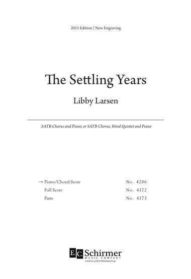 The Settling Years