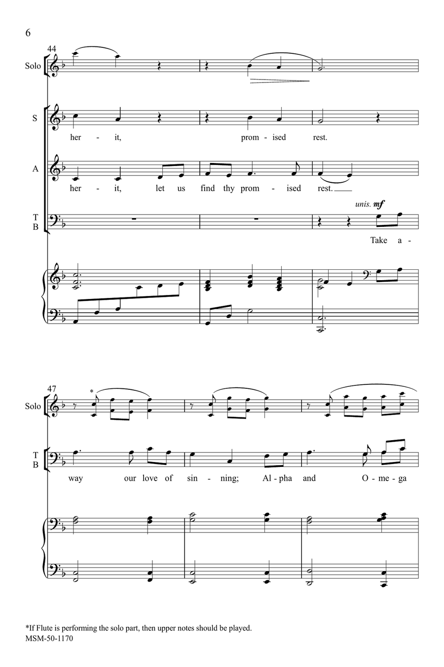 Love Divine, All Loves Excelling 4-Part scores gallery preview page 6