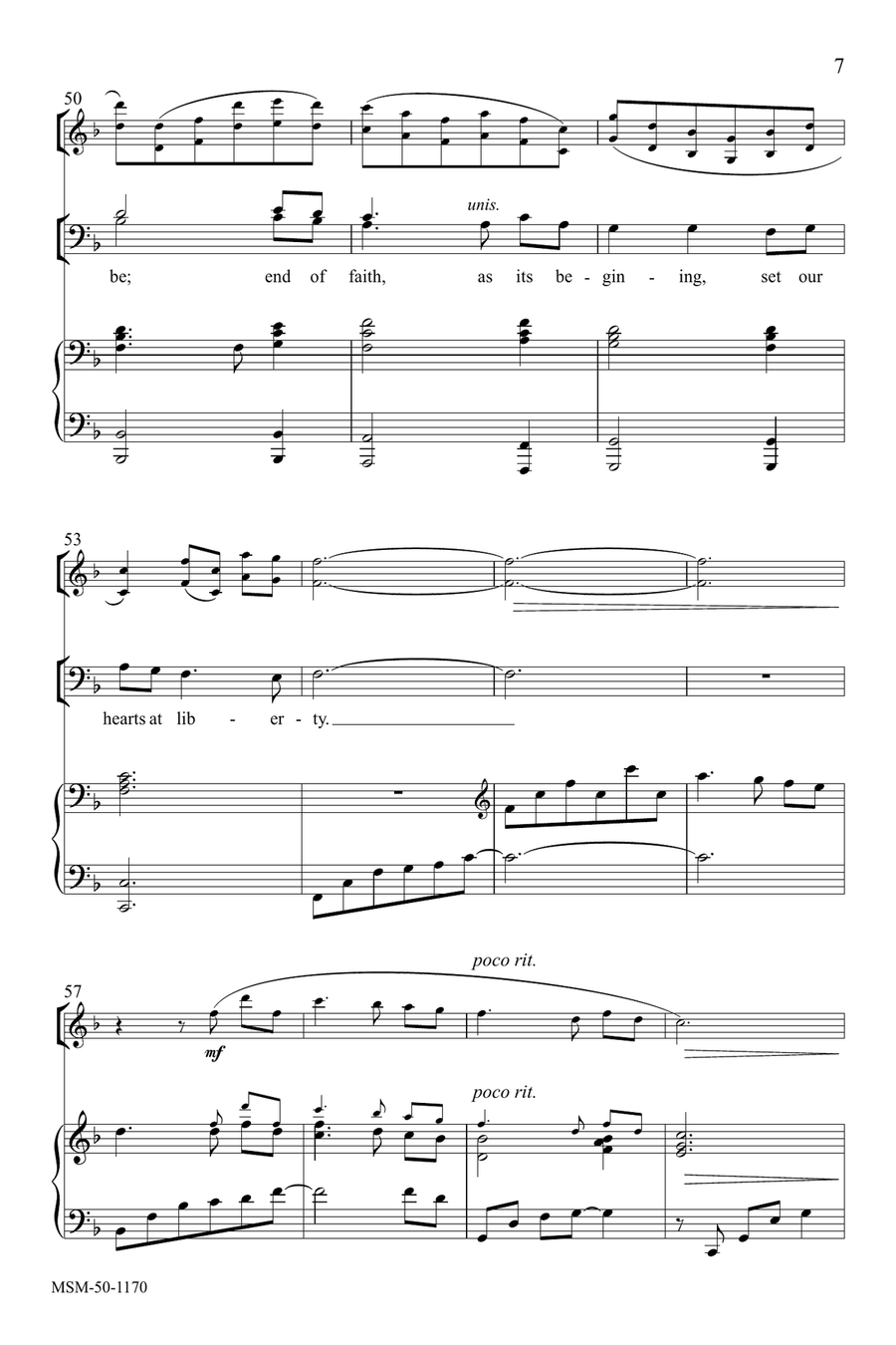 Love Divine, All Loves Excelling 4-Part scores gallery preview page 7
