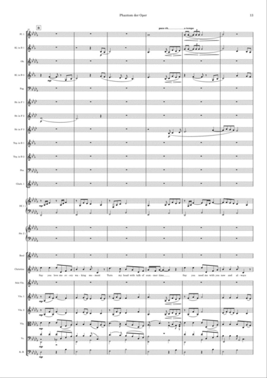 All I Ask Of You Full Orchestra scores gallery preview page 3