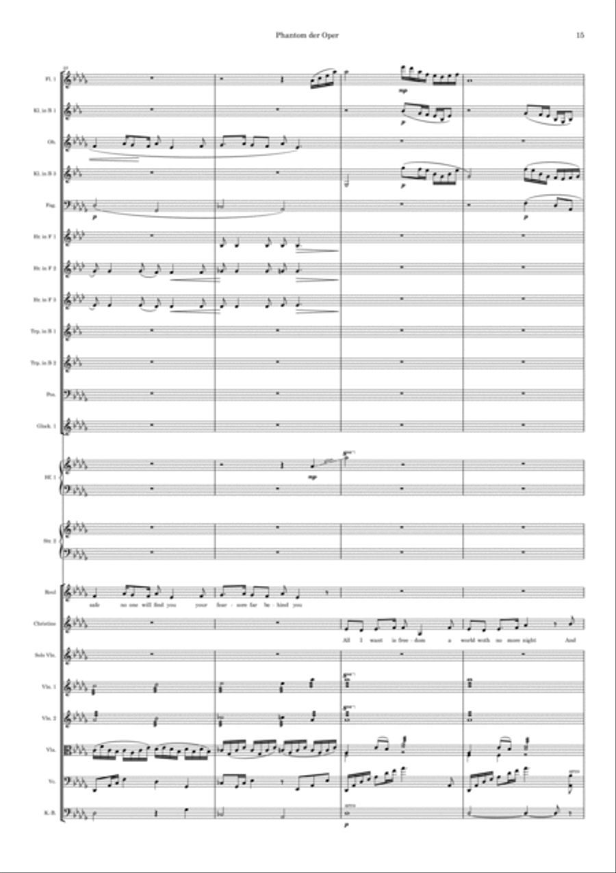 All I Ask Of You Full Orchestra scores gallery preview page 5
