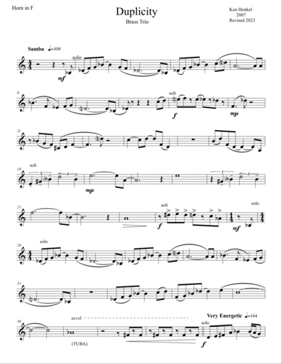 Duplicity Chamber Music scores gallery preview page 6