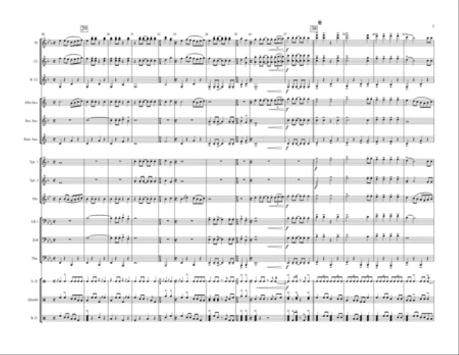 Ring Of Fire Marching Band scores gallery preview page 3