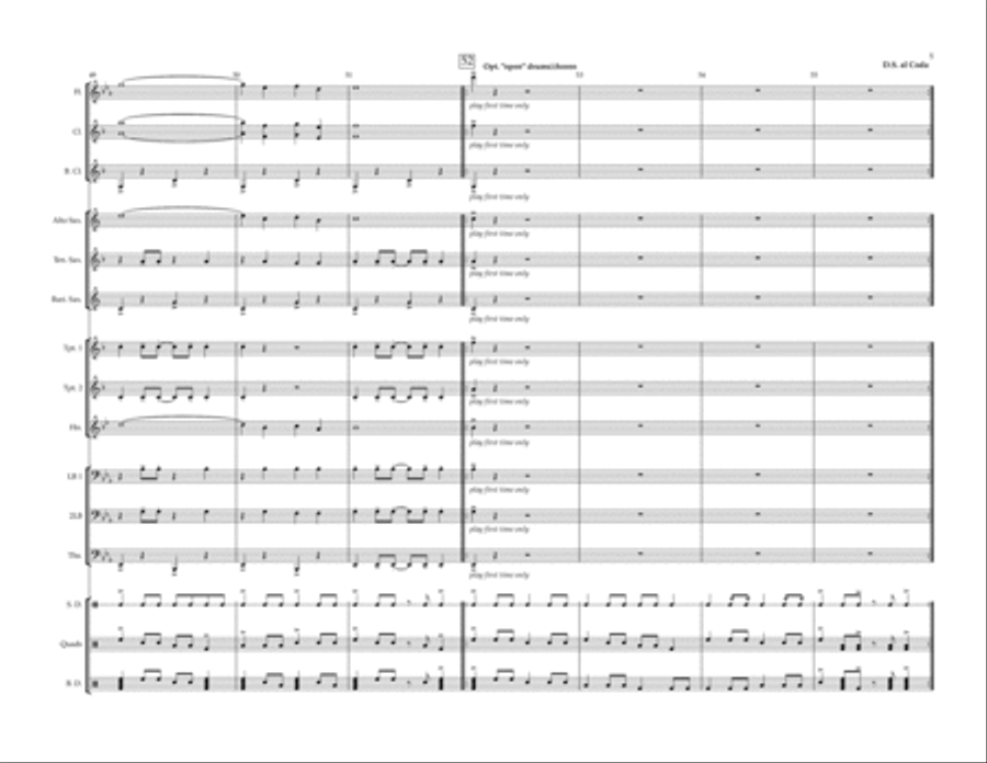 Ring Of Fire Marching Band scores gallery preview page 5