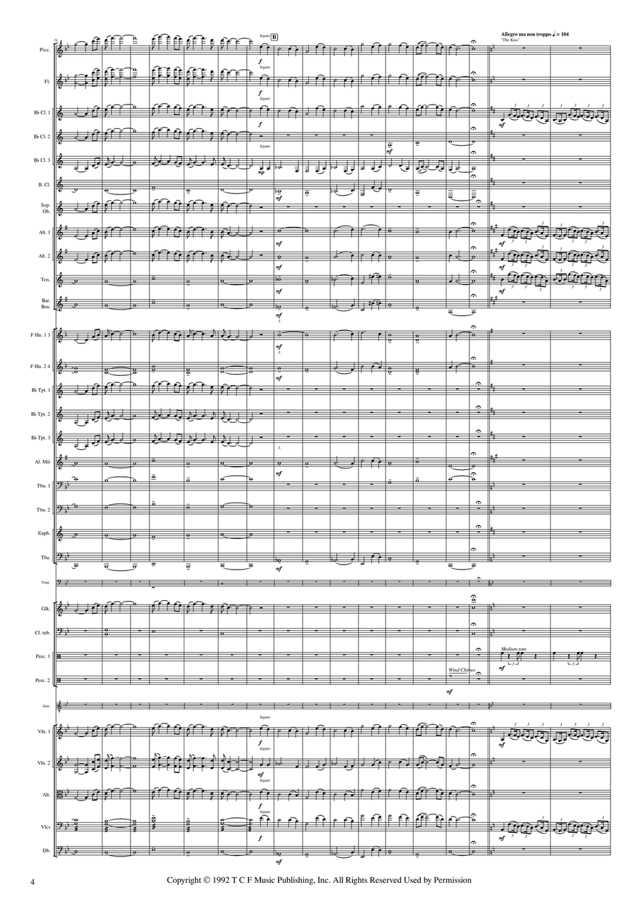 Last Of The Mohicans (Main Theme) Full Orchestra scores gallery preview page 4