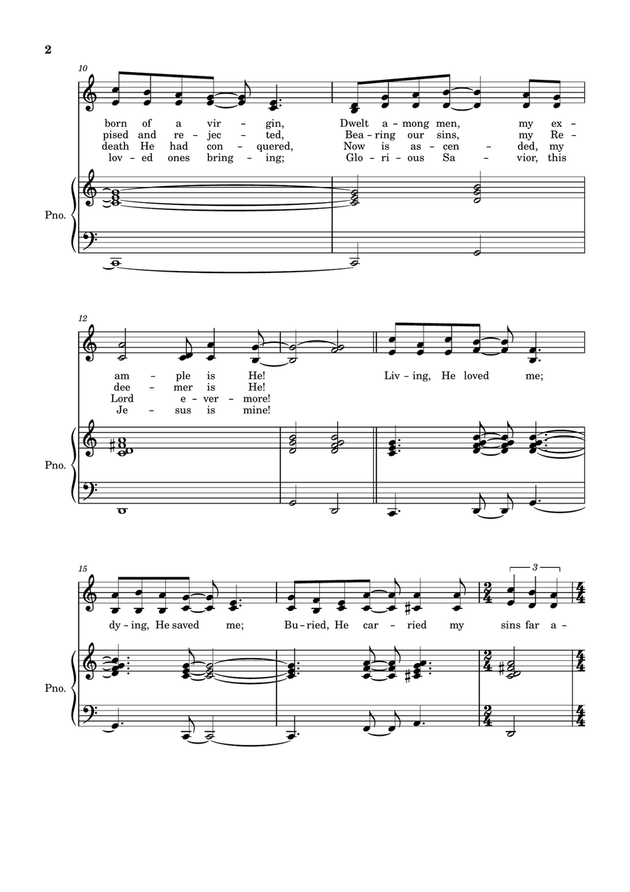 One Day When Heaven One Day When Heaven Piano, Vocal scores gallery preview page 2