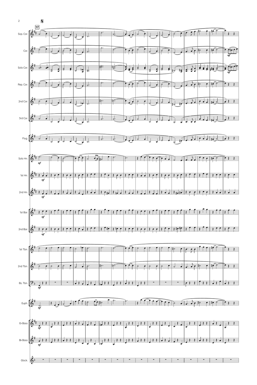 The Westminster Waltz by Robert Farnon Brass Band - Digital Sheet Music page 2