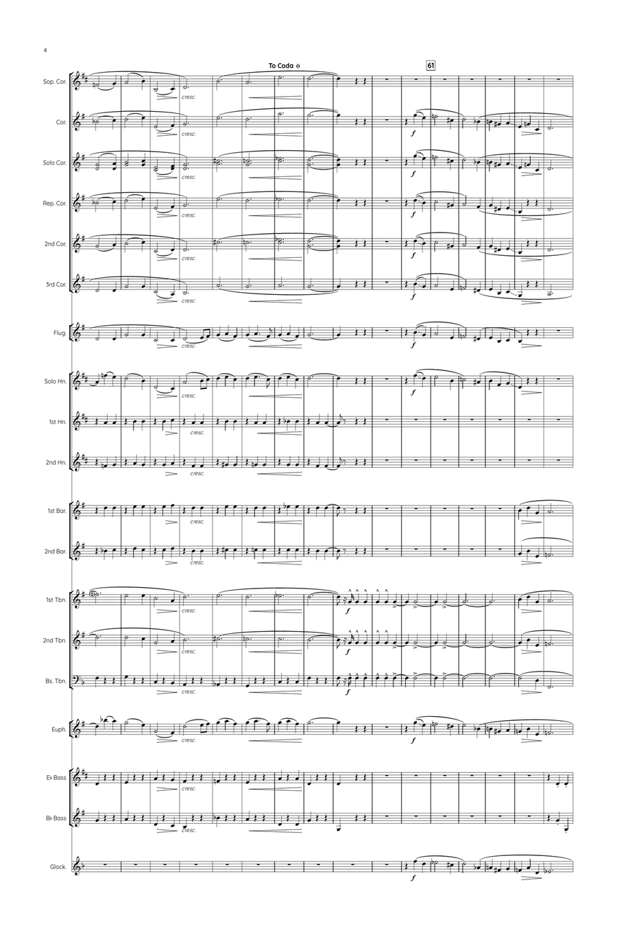 The Westminster Waltz by Robert Farnon Brass Band - Digital Sheet Music page 4