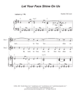 Let Your Face Shine On Us (2-part choir) mini preview