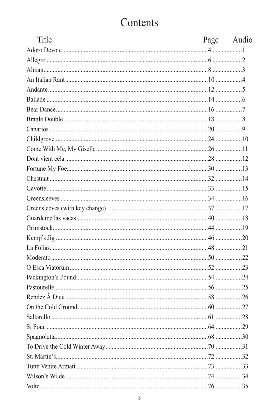 Fingerstyle Guitar Tunes - Early Music Gems Acoustic Guitar scores gallery preview page 4