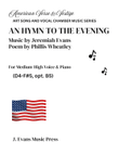 An Hymn to the Evening
